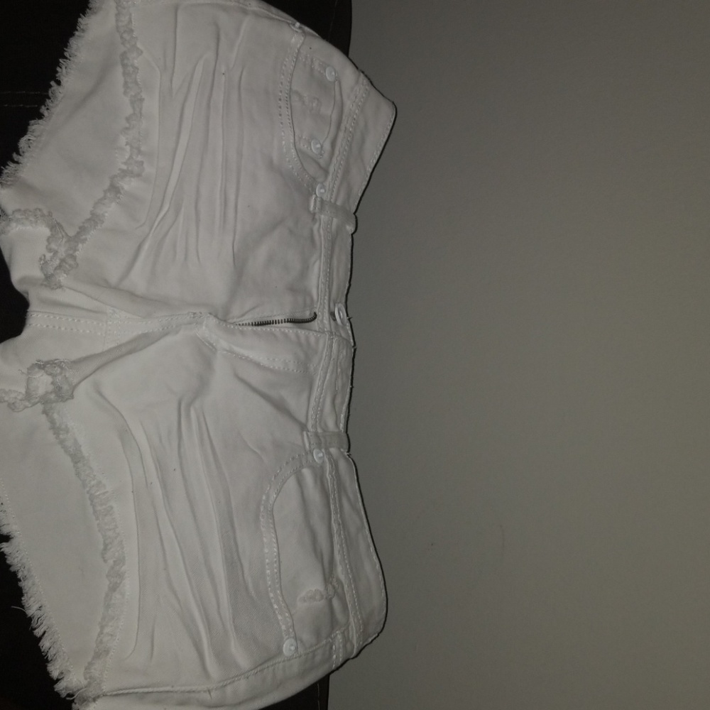White Jean Shorts